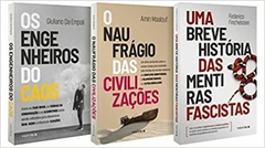 Kit DEMOCRACIA EM PERIGO - autores: Giuliano da Empoli, Federico Finchelstein, Amin Maalouf