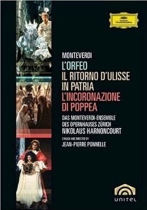 Monteverdi - L´Orfeo / Il ritorno d´Ulisse in Patria / L´incoronazione di Poppea - Box Set 5 DVD