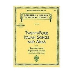 Twenty-Four Italian Songs and Arias - (Medium High) - Libro (Partituras + CD)