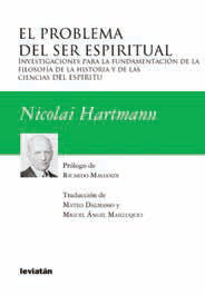 El problema del ser espiritual - Nicolai Hartmann - Libro