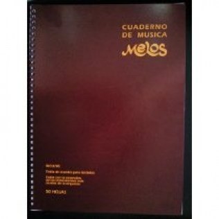 Cuaderno de música - 50 hojas pentagramadas - Melos