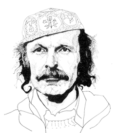 Joseph Zawinul - Hernan Merlo - Dibujo (32 x 47 cm)