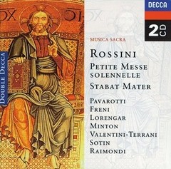 Música Sacra - Rossini - Petite Messe Solennelle / Stabat Mater - Pavarotti / Freni..(2 CDs).