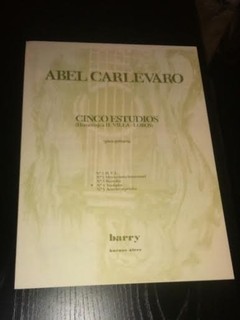 Abel Carlevaro - Cinco estudios - N° 4 - Homenaje a Heitor Villa-Lobos - Partituras