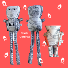 Muñeca Norita Cortiñas (Pueden pintarse - Incluyen pincel y pomo de color)