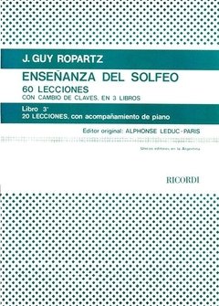 Enseñanza del solfeo - Libro 3 - J. Guy Lopartz