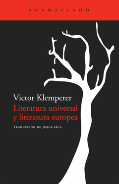 Literatura universal y literatura europea - Victor Klemperer