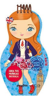 Crea tus muñecas británicas con Kate - Libro de colorear y pegatinas