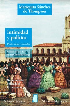 Intimidad y política - Mariquita Sánchez de Thompson - Libro
