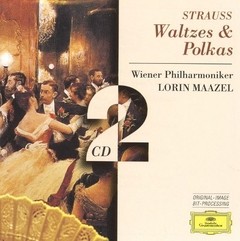 Strauss - Waltzes & Polkas - Wiener Philharmoniker / Lorin Maazel ( 2 CDs )