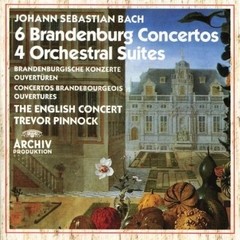 6 Brandenburg Concertos - 4 Orchestral Suites - Trevor Pinnock / The English Concert ( Set 3 CDs )