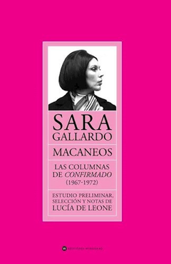 Macaneos - Sara Gallardo