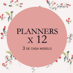Planner semanal PACK X 12