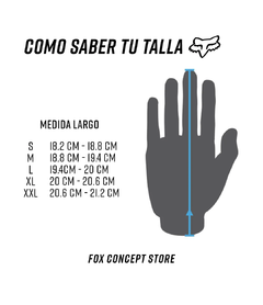 GUANTE FOX BOMBER LT GLOVE en internet