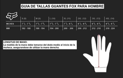 GUANTES FOX PAWTECTOR (RED) - comprar online