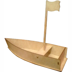 Barco com bandeira 34cm