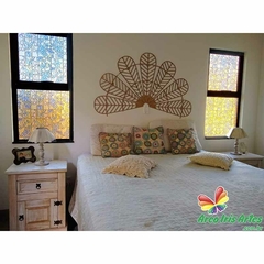 FOLHA GEOMETRICA CABECEIRA CAMA MANDALA 90CM - comprar online