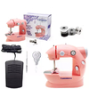 Mini Máquina de Costura Doméstica Lanmax Bivolt Rosa LDM-202