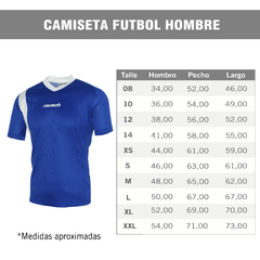 CAMISETA DE FÚTBOL PACK X5 NUMERADAS