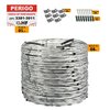 Concertina dupla galvanizada eletrificada 45cm para 08 metros