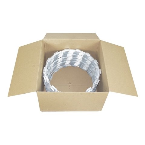 Concertina galvanizada 30cm para 10 metros com kit - loja online