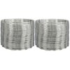 Concertina dupla galvanizada 40cm para 16 metros com kit - comprar online