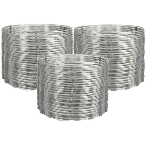 Concertina dupla galvanizada 45cm para 24 metros com kit - comprar online