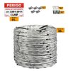 Concertina dupla galvanizada eletrificada 30cm para 05 metros - loja online