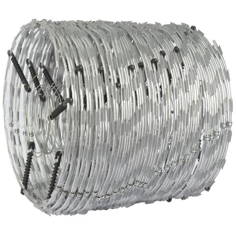 Concertina dupla galvanizada eletrificada 45cm para 05 metros - comprar online