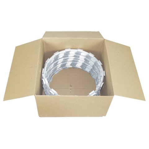 Concertina galvanizada 60cm para 05 metros com kit - loja online