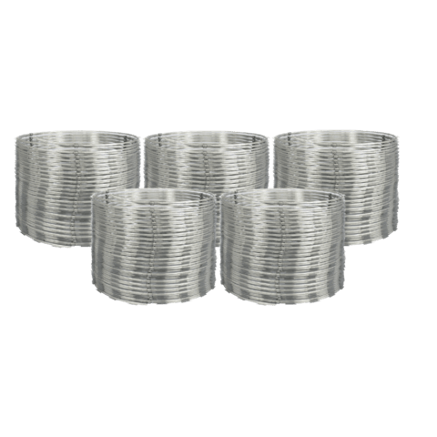 Concertina dupla galvanizada 45cm para 50 metros com kit - comprar online