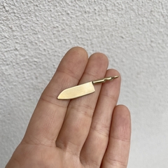 Cuchillo Santoku alveolado de bronce - reversible - Dije o Pin - comprar online