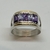 Anillo de Plata 925 y Oro18klts. Amatistas Baguette. - comprar online