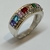 Imagen de Anillo de Plata 925 y Oro 18klts. Rubies, Zafiros,