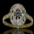 Anillo de Oro 18klts y Plata 925. Art Deco. - comprar online