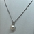 Cadena de Plata 925, Rodinada en Oro Blanco con Perla Cultivada. - karinjoyas