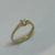 Anillo Solitario Canon Realizado en Oro Amarillo 18klts y Circoña Engarzada a Mano. - tienda online