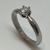 Anillo Realizado en oro Blanco 18klts. Y Brillante central. - tienda online