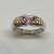 Anillo de Plata 925 y Oro18klts. Rosa de Francia. - karinjoyas