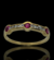 Anillo Realizado en Oro Amarillo 18klts Rubies y Circoñas. en internet