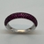 Anillo de Plata 925 y Rodio de Oro18klts. Rubies en Microengarce - comprar online