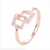 Swarovski Elements Anillo Rose Eslavon