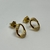 Aros de Plata 925. Rodinados en Oro Amarillo 18klts. - comprar online