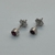 Aros de oro Blanco 18klts Rubies Birmanos Mogok. en internet