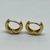 Aros Argollas Italianas de Oro Amarillo 18k. 3.0Grs - karinjoyas