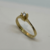 Anillo Solitario Canon Realizado en Oro 18klts y Circoña Engarzada a Mano. - karinjoyas