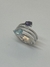 Anillo en Plata 925 Amatista y Aguamarina. Exclusivo - tienda online