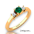 Anillo Esmeralda Oro 18klts Diseños Exclusivo