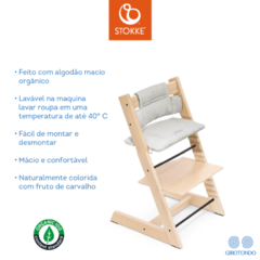 Almofada tripp trapp® stokke Cinza Organica - Oikos Baby