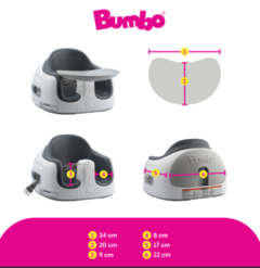 Imagem do Cadeira de Alimentação Multi Assento 3 em 1 Grafite Bumbo